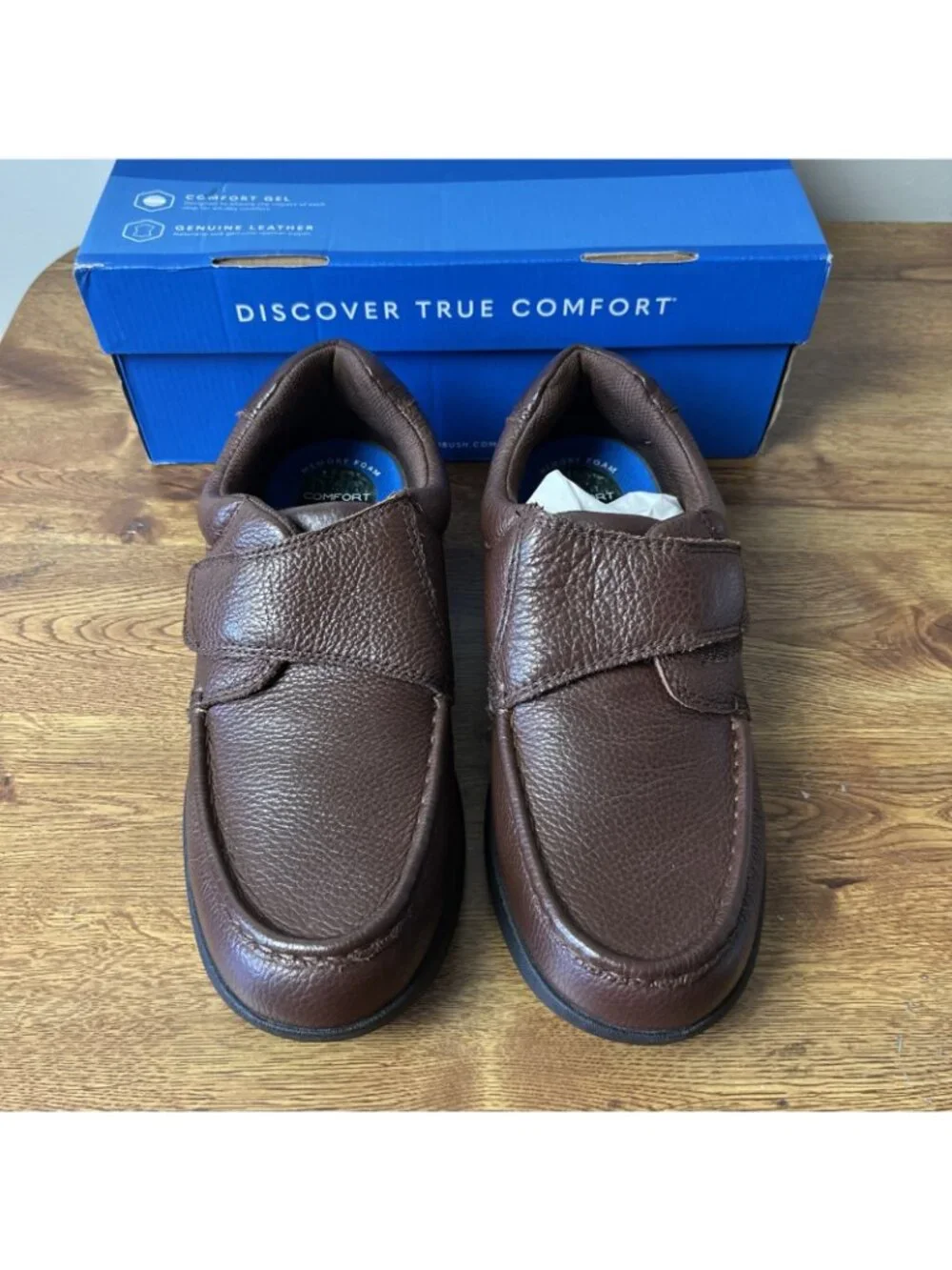 Nunn Bush mens Cam MT Strap Hook and Loop Casual Loafer Brown Size 9 W